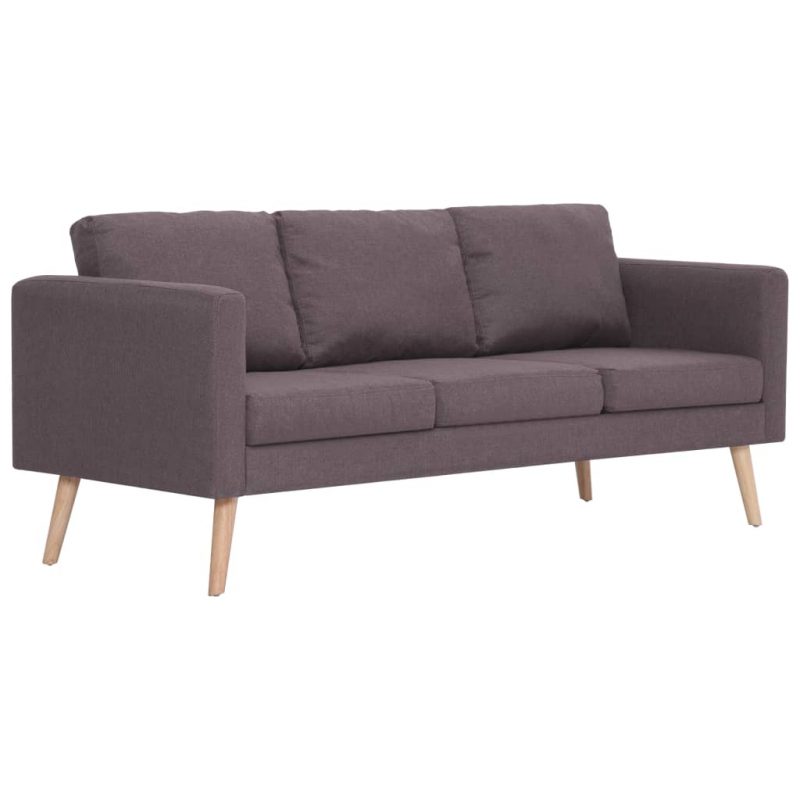 2-dijelni set sofa od tkanine bež - Slika 4