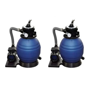Crpke s pješčanim filtrom 2 kom 400 W 11 000 L/h