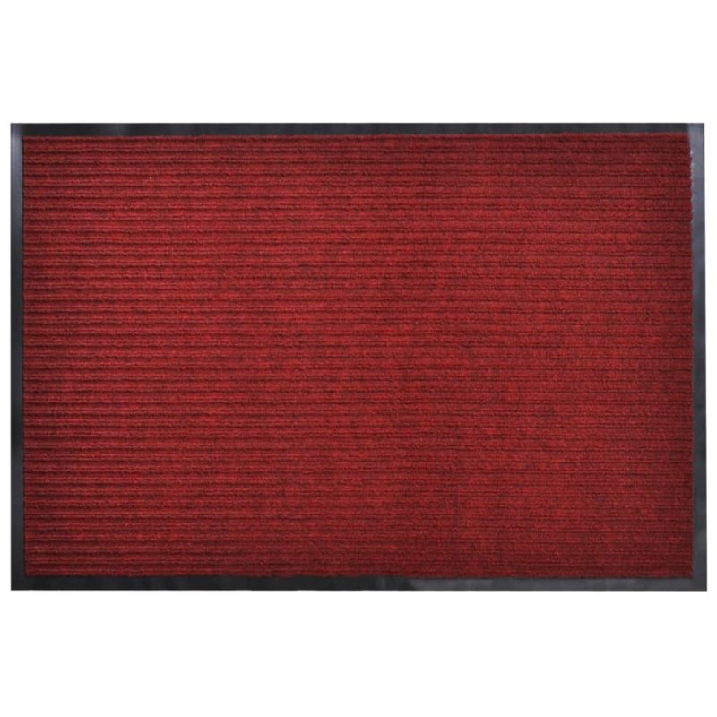 Crveni otirač protiv klizanja za vrata 90 x 120 cm