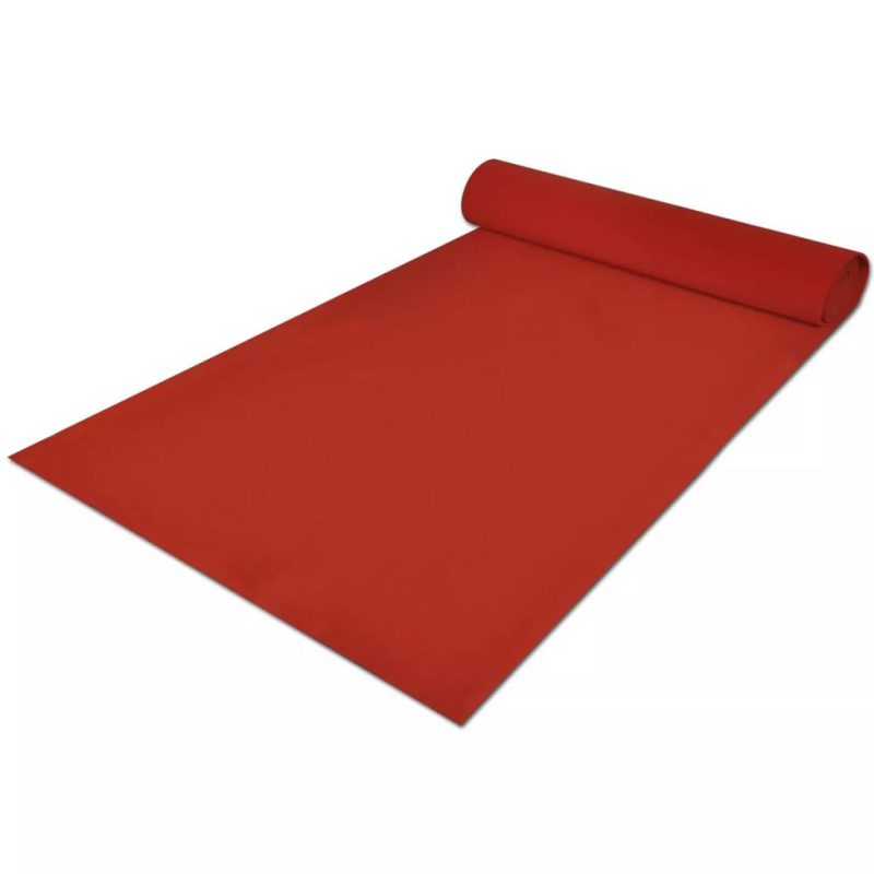 Crveni tepih 1 x 5 m Ekstra teški 400 g / m2 - Slika 3