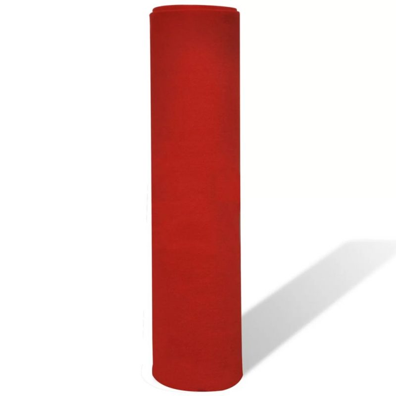 Crveni tepih 1 x 5 m Ekstra teški 400 g / m2 - Slika 4