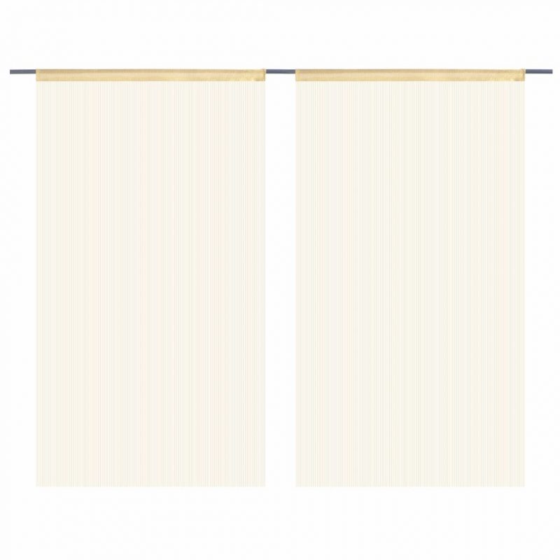 Končane Zavjese 2 kom 100x250 cm Bež