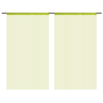 Končane Zavjese 2 kom 100x250 cm Zelene