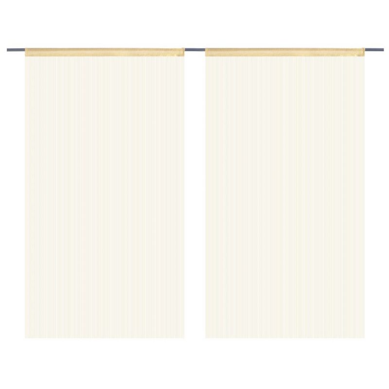 Končane Zavjese 2 kom 140x250 cm Bež