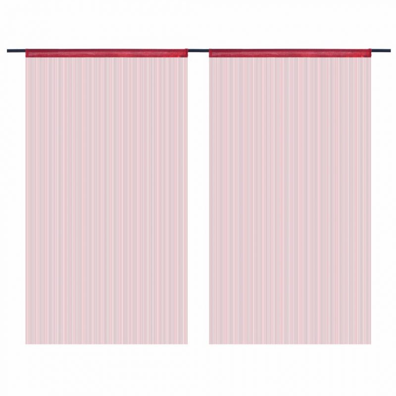 Končane Zavjese 2 kom 140x250 cm Bordo
