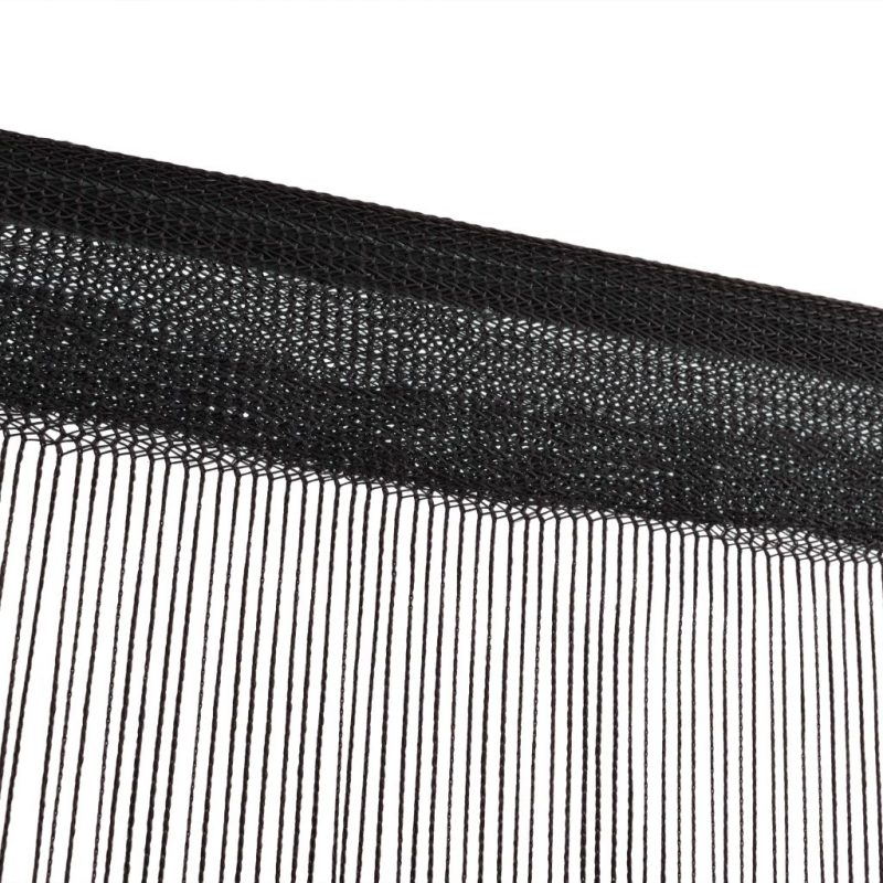Končane Zavjese 2 kom 140x250 cm Crne - Slika 3