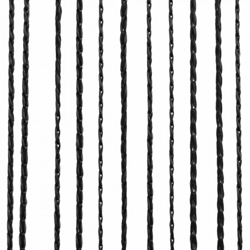 Končane Zavjese 2 kom 140x250 cm Crne - Slika 4