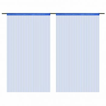 Končane Zavjese 2 kom 140x250 cm Plave