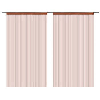 Končane Zavjese 2 kom 140x250 cm Smeđe