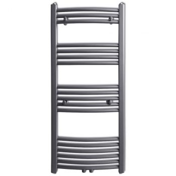 Kupaonski Radijator za Ručnike Centralno Grijanje Sivi 500 x 1160 mm