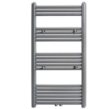 Kupaonski Radijator za Ručnike Centralno Grijanje Sivi 600 x 1160 mm