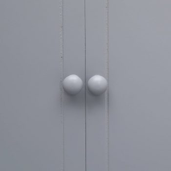 Kupaonski ormarić sivi 46 x 24 x 116 cm od drva paulovnije