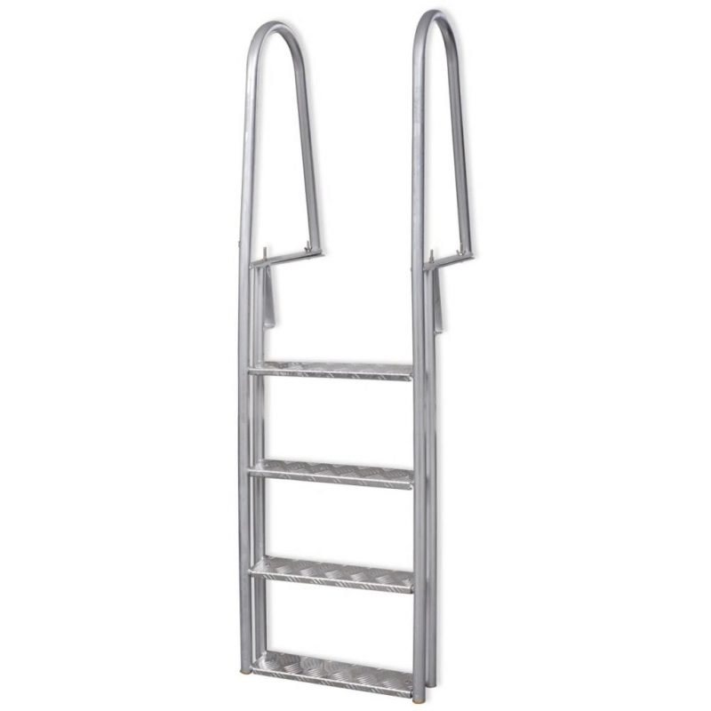 Ljestve za Bazen s 4 Stepenice Aluminijske 170 cm