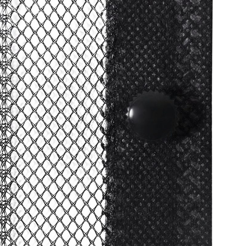 Mreža protiv insekata čičak trakom i magnetom 2 kom 210 x 100 cm Crna - Slika 4