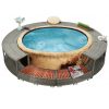Ograda za jacuzzi od poliratana siva