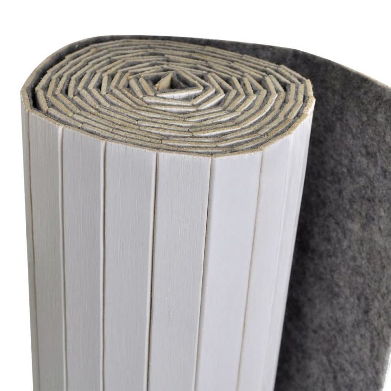 Paravan od Bambusa Bijeli 250x165 cm - Slika 4