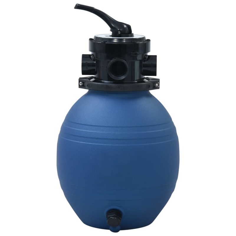 Pješčani filtar za bazen s ventilom s 4 položaja plavi 300 mm - Slika 3