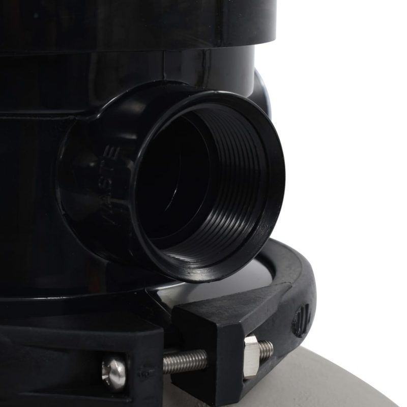 Pješčani filtar za bazen s ventilom s 4 položaja sivi 350 mm - Slika 4