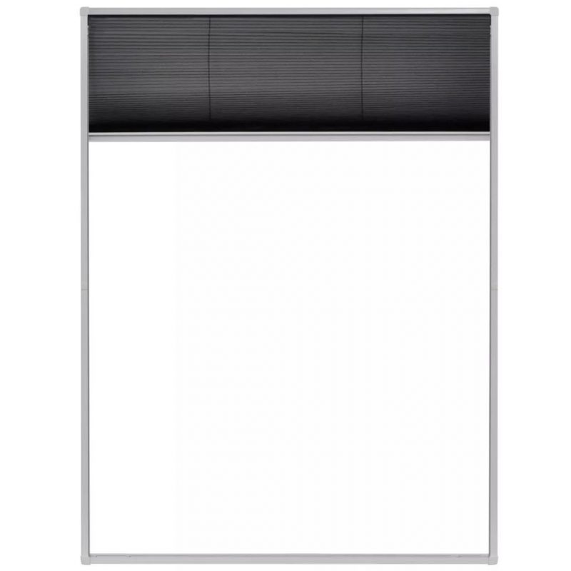 Plisirani Zaslon Protiv Insekata za Prozore Aluminijski 60x80 cm - Slika 3