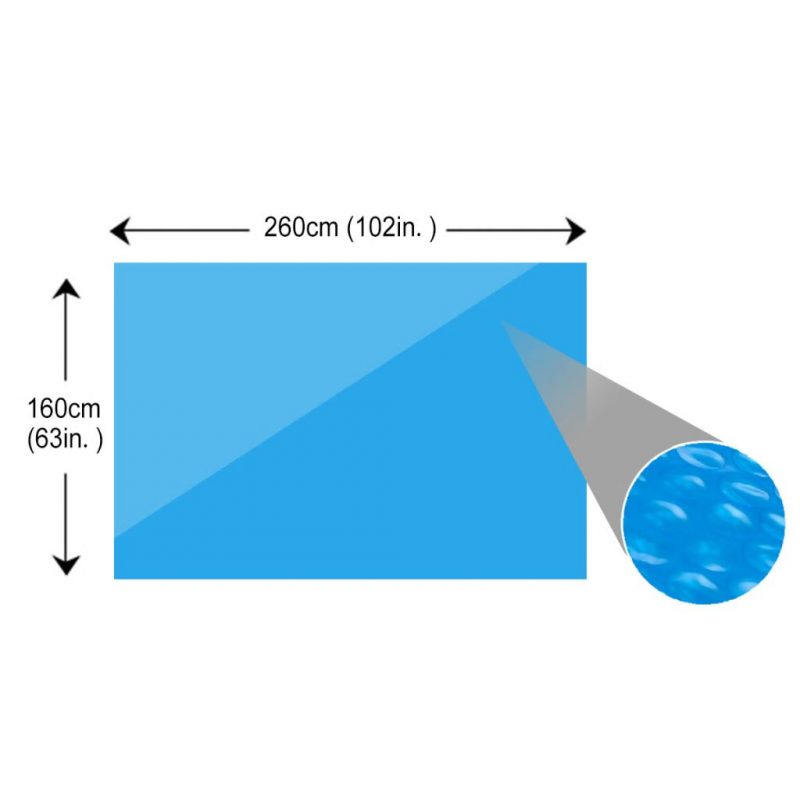 Pravokutni Pokrivač za Bazen 260 x 160 cm PE Plavi - Slika 3