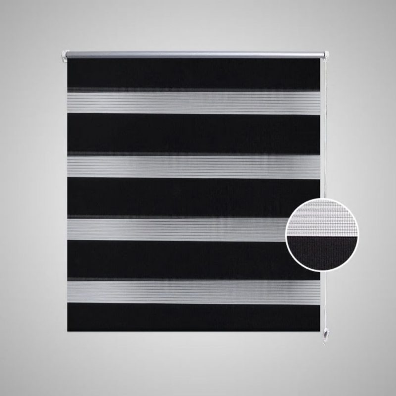 Rolo crne zavjese sa zebrastim linijama 50 x 100 cm - Slika 3