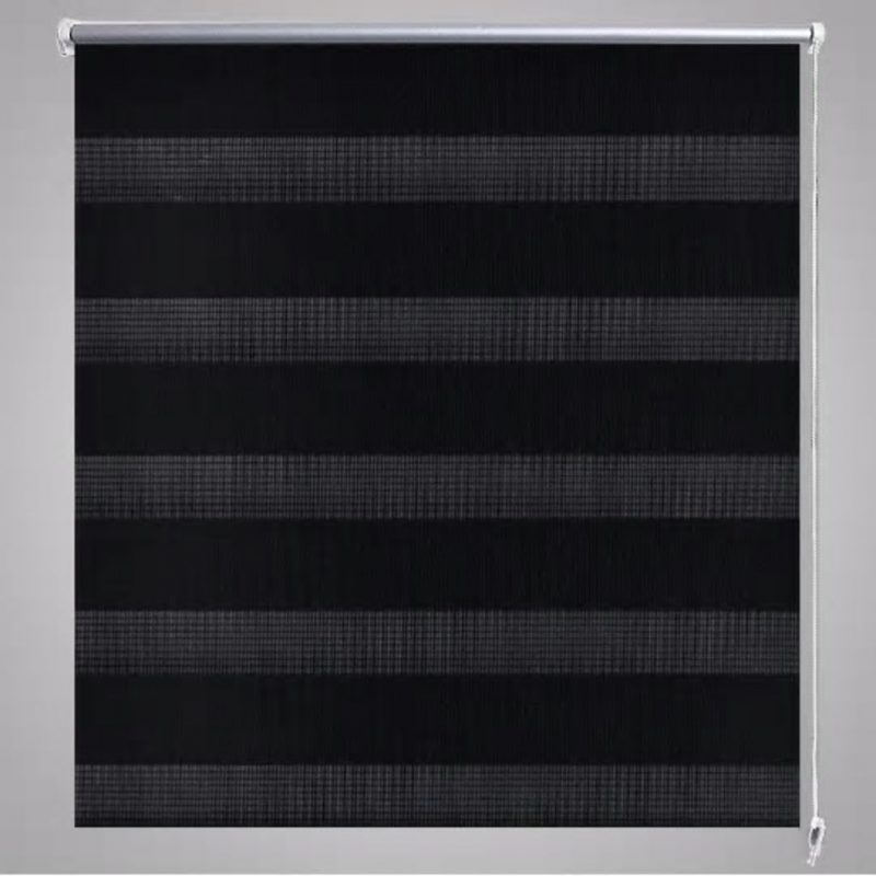 Rolo crne zavjese sa zebrastim linijama 50 x 100 cm - Slika 4