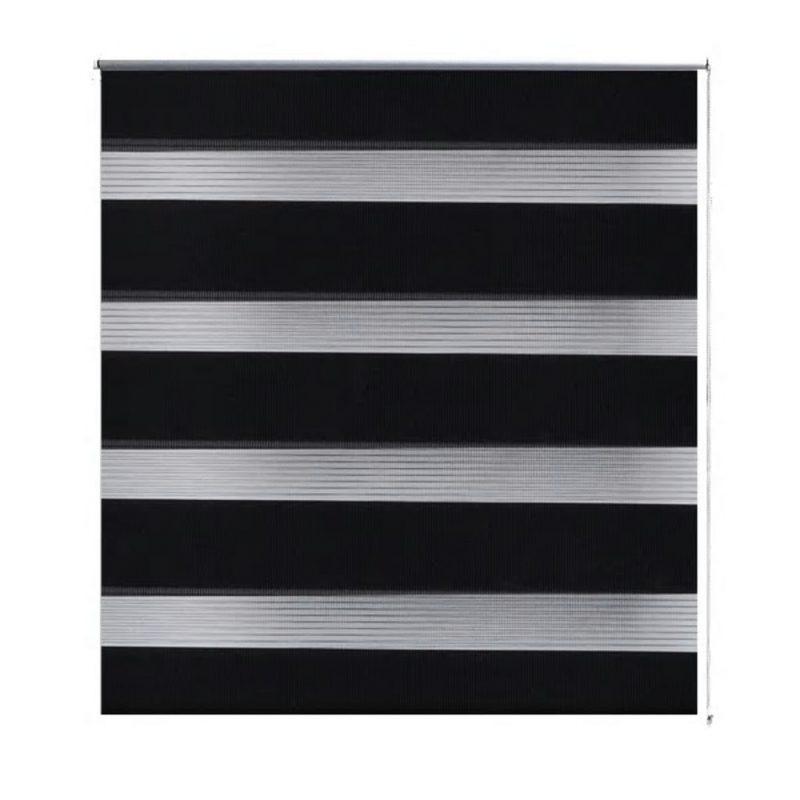 Rolo crne zavjese sa zebrastim linijama 60 x 120 cm