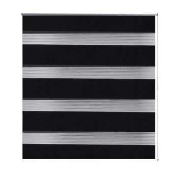 Rolo crne zavjese sa zebrastim linijama 80 x 150 cm
