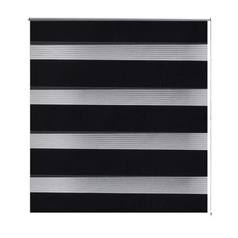 Rolo crne zavjese sa zebrastim linijama 80 x 150 cm
