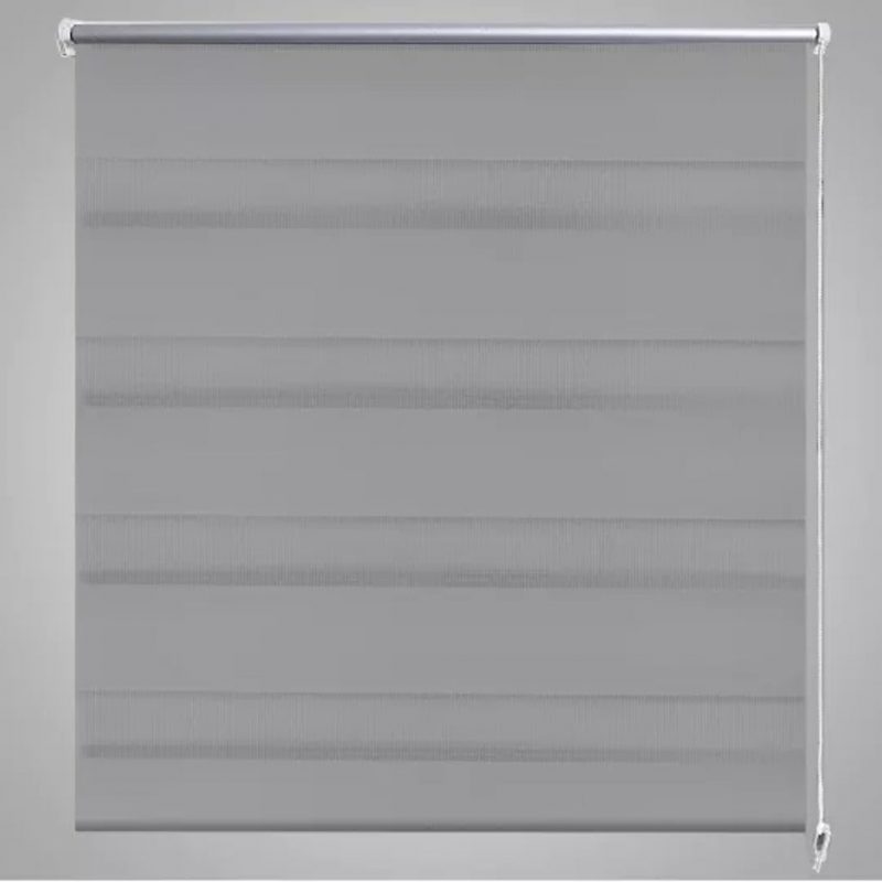 Rolo roleta sa zebrastim linijama 120 x 230 cm Siva - Slika 4