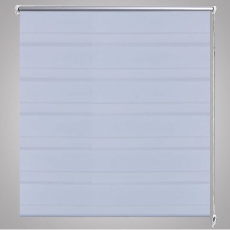Rolo roleta sa zebrastim linijama 140 x 175 cm Bijela - Slika 4