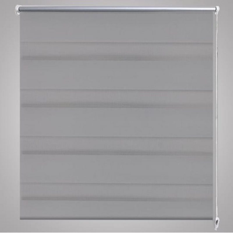 Rolo roleta sa zebrastim linijama 140 x 175 cm Siva - Slika 4