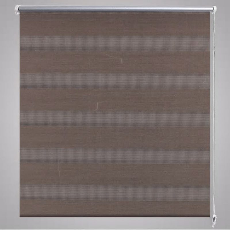 Rolo smeđe zavjese sa zebrastim linijama 50 x 100 cm - Slika 4