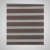 Rolo smeđe zavjese sa zebrastim linijama 60 x 120 cm