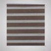 Rolo smeđe zavjese sa zebrastim linijama 70 x 120 cm