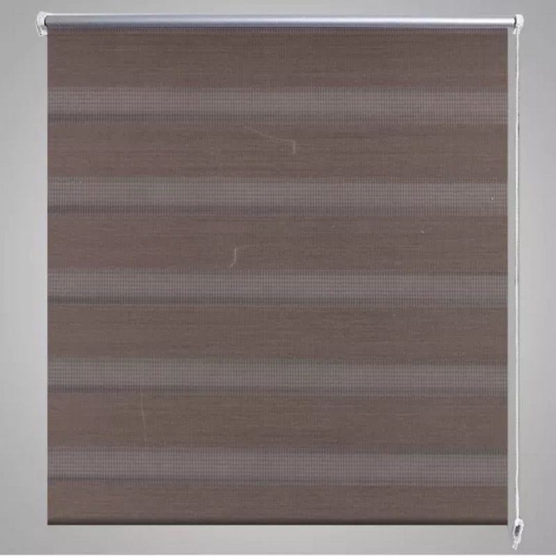 Rolo smeđe zavjese sa zebrastim linijama 70 x 120 cm - Slika 4