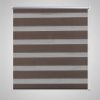 Rolo smeđe zavjese sa zebrastim linijama 80 x 150 cm