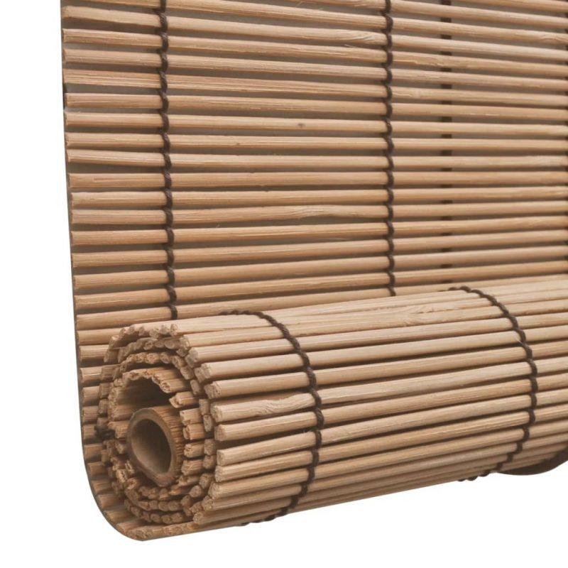 Rolo zavjesa od bambusa smeđa boja 150 x 220 cm - Slika 4