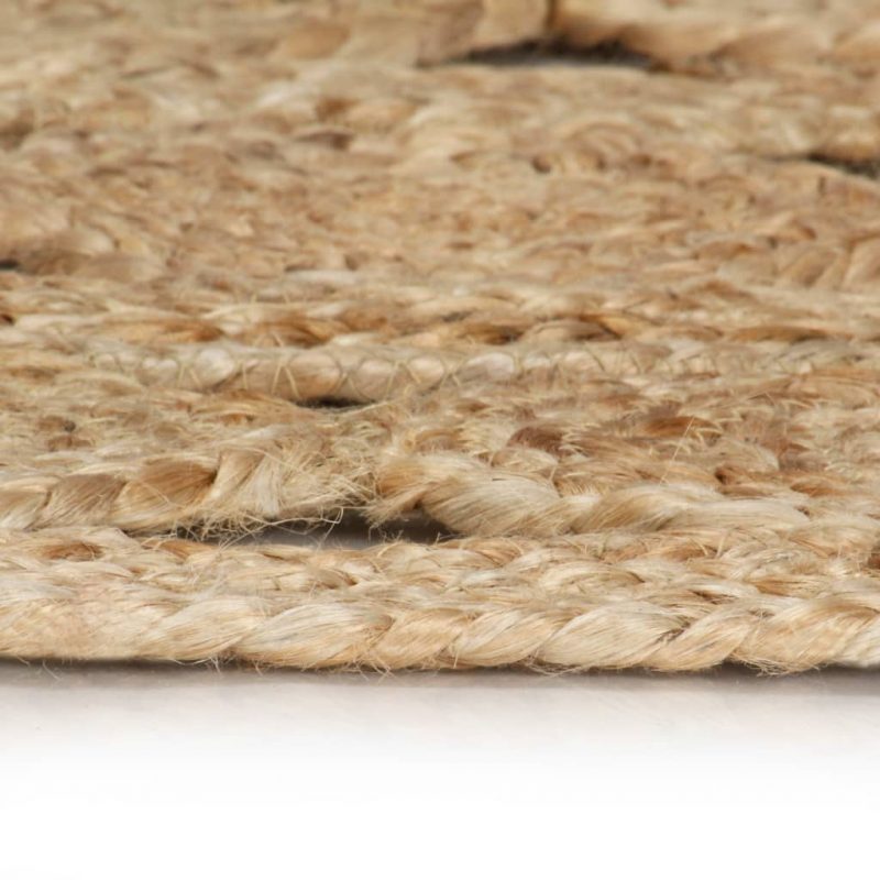 Ručno rađeni pleteni tepih od jute 150 cm - Slika 3