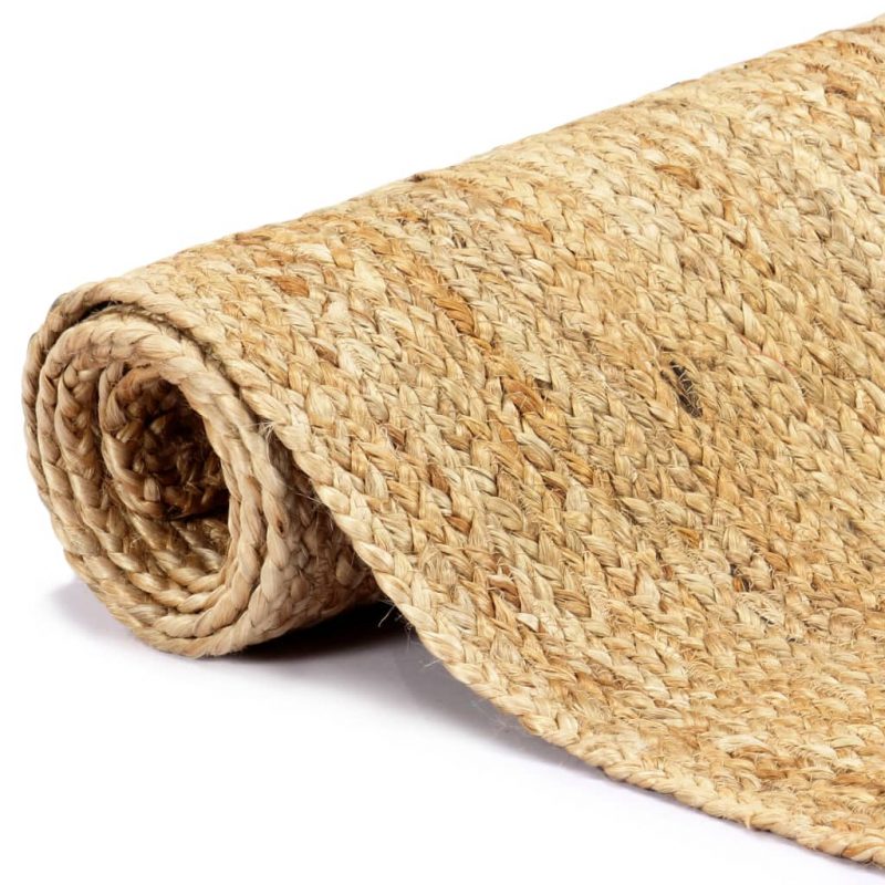Ručno rađeni tepih od jute prirodne boje 160 x 230 cm - Slika 3
