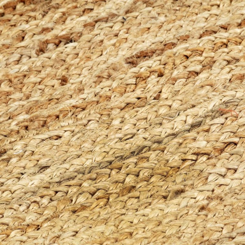 Ručno rađeni tepih od jute prirodne boje 80 x 160 cm