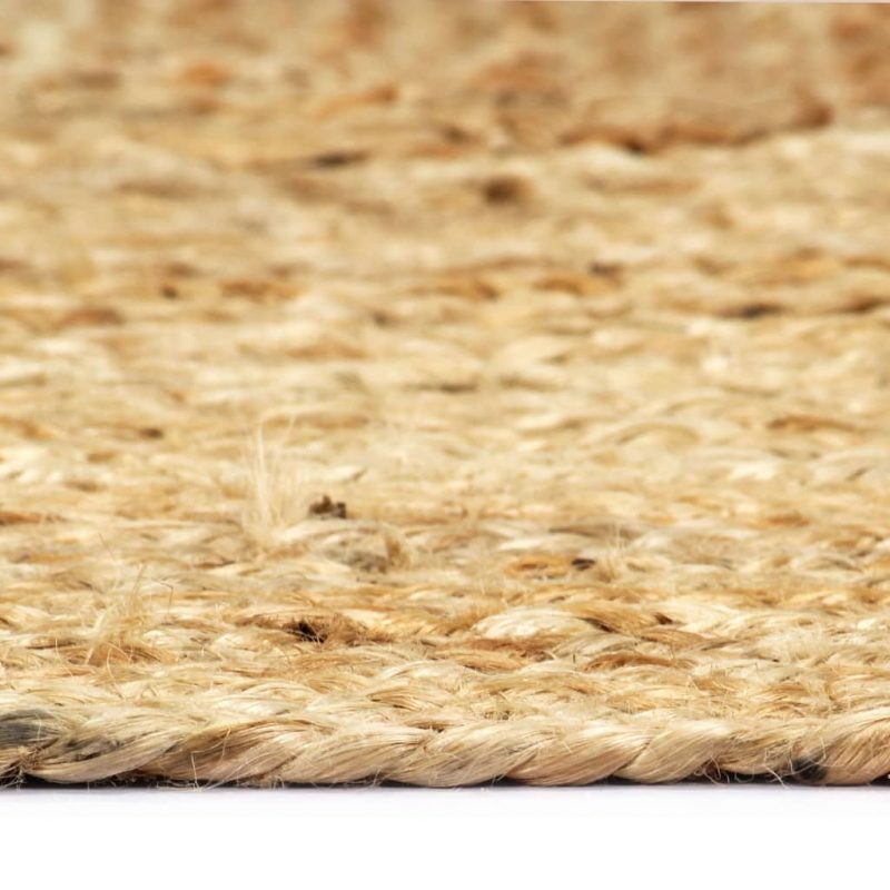 Ručno rađeni tepih od jute prirodne boje 80 x 160 cm - Slika 4