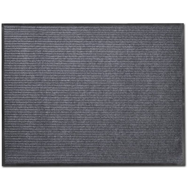Sivi otirač protiv klizanja za vrata 90 x 60 cm