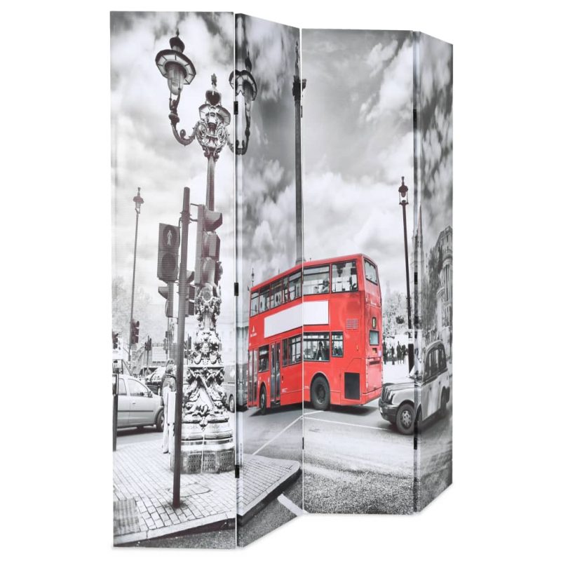 Sklopiva sobna pregrada 160 x 170 cm slika londonskog autobusa - Slika 3