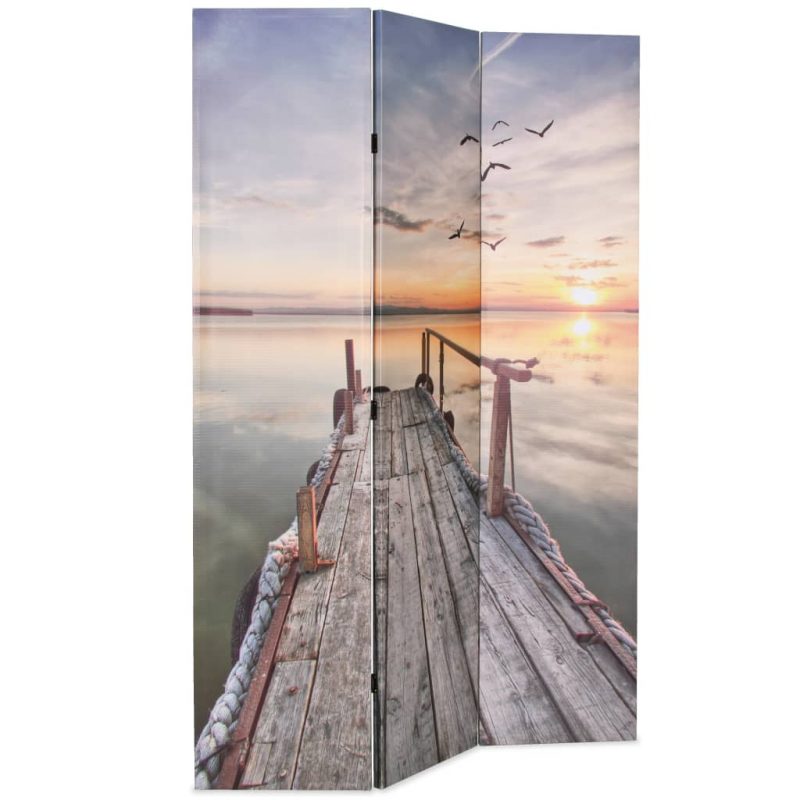 Sklopiva sobna pregrada s uzorkom jezera 120 x 170 cm - Slika 3