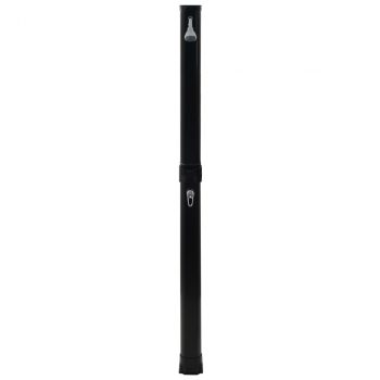 Sklopivi solarni tuš crni 214 cm 23 L