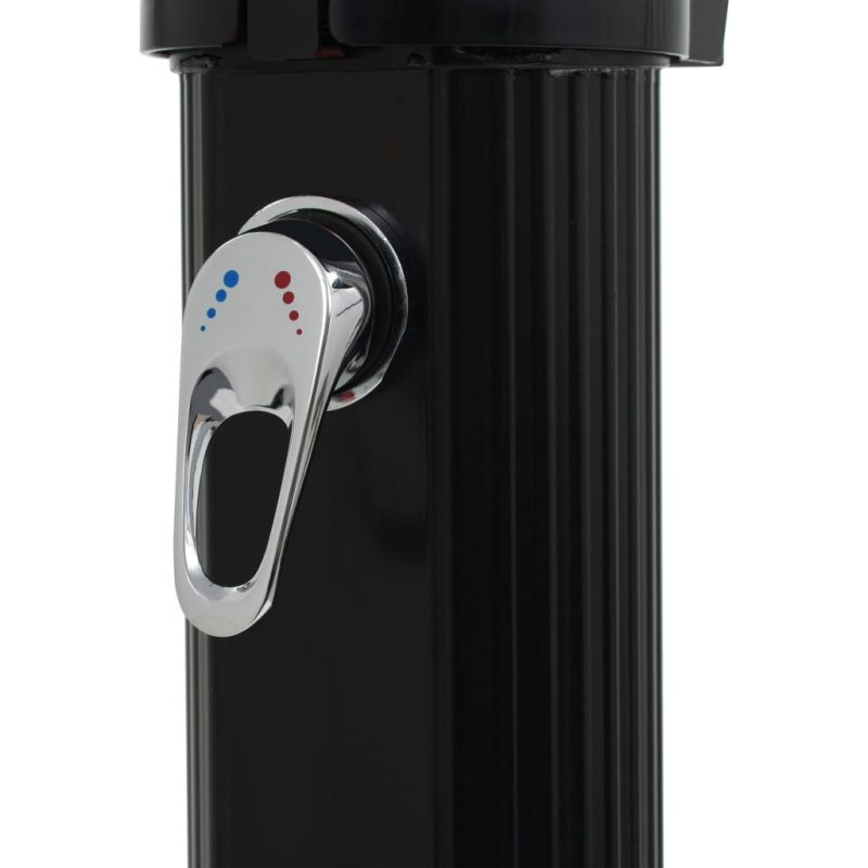 Sklopivi solarni tuš crni 214 cm 23 L - Slika 4