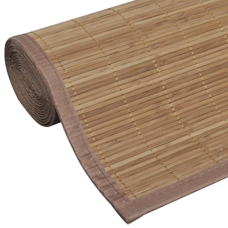 Tepih od bambusa 160 x 230 cm smeđi - Slika 4
