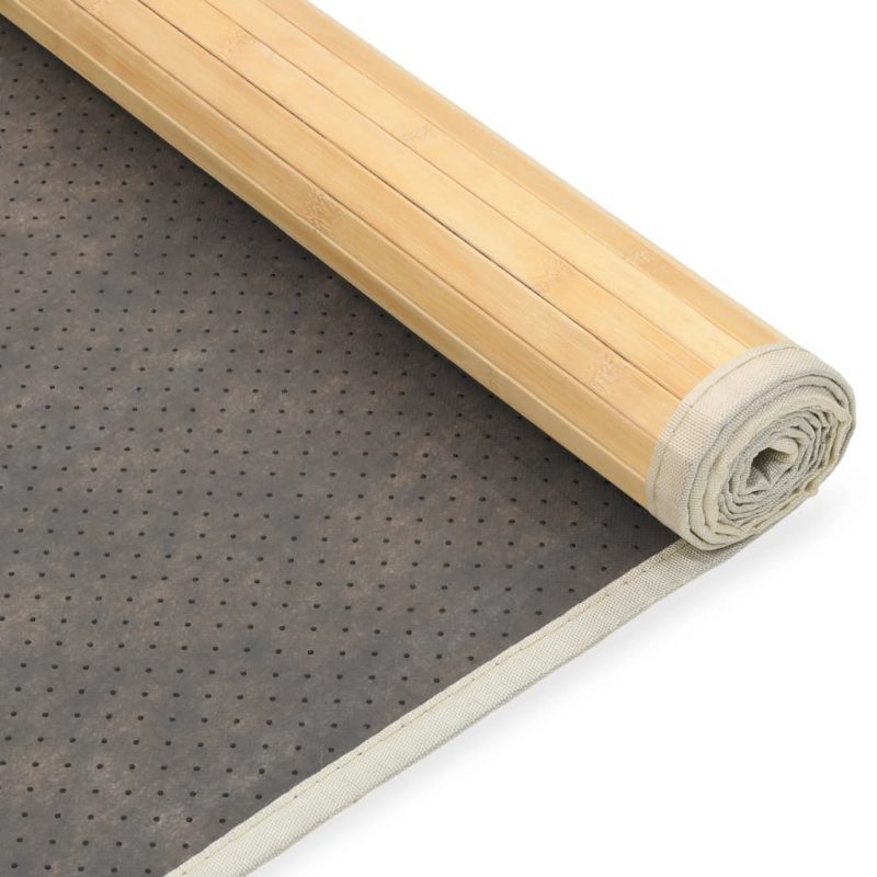 Tepih od bambusa 80 x 200 cm prirodna boja - Slika 4