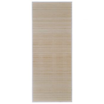 Tepih od bambusa u prirodnoj boji 80 x 200 cm